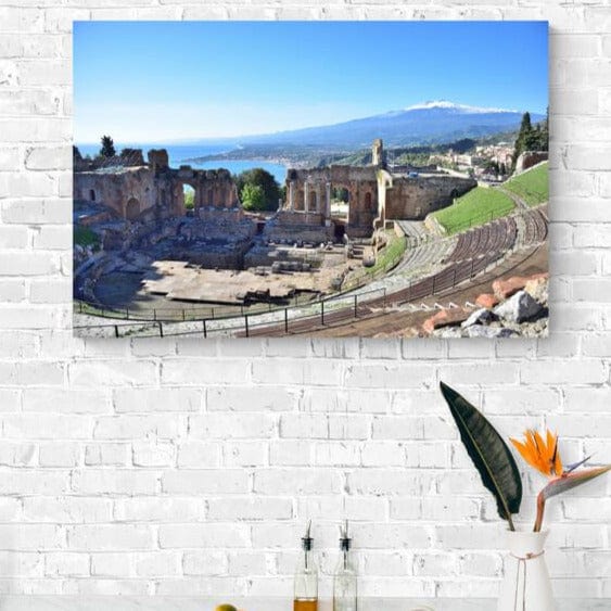 Tablou Canvas - Teatrul grecesc Taormina Sicilia - Cameradevis.ro