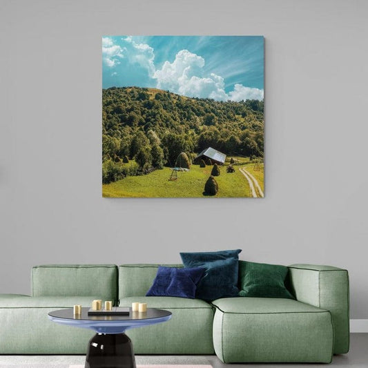 Tablou canvas romanesc - Ferma la munte - Cameradevis.ro