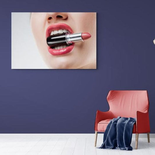 Tablou Canvas - Ruj pe buze - Cameradevis.ro