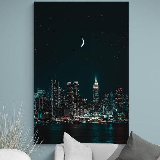 Tablou canvas - Luna citadina - Cameradevis.ro Cameradevis.ro