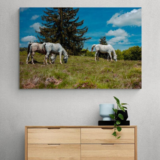 Tablou canvas romanesc - 7 cai - Cameradevis.ro