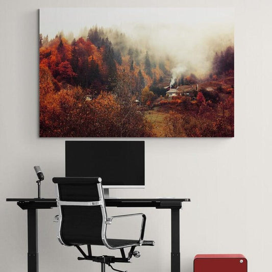 Tablou canvas romanesc - Toamnă în județul Neamț - Cameradevis.ro