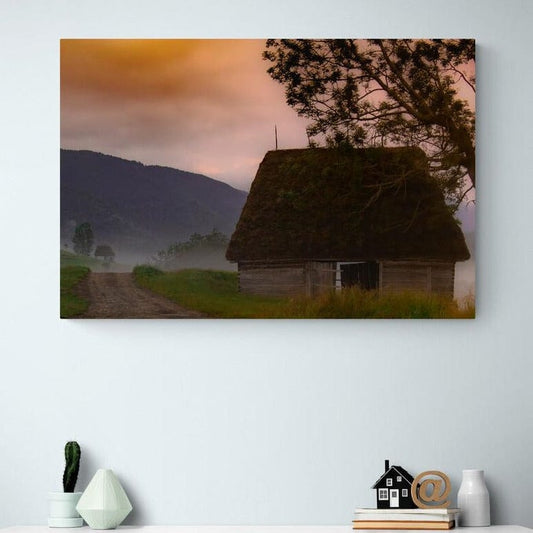 Tablou canvas romanesc - Dimineti cu liniste - Cameradevis.ro Cameradevis.ro