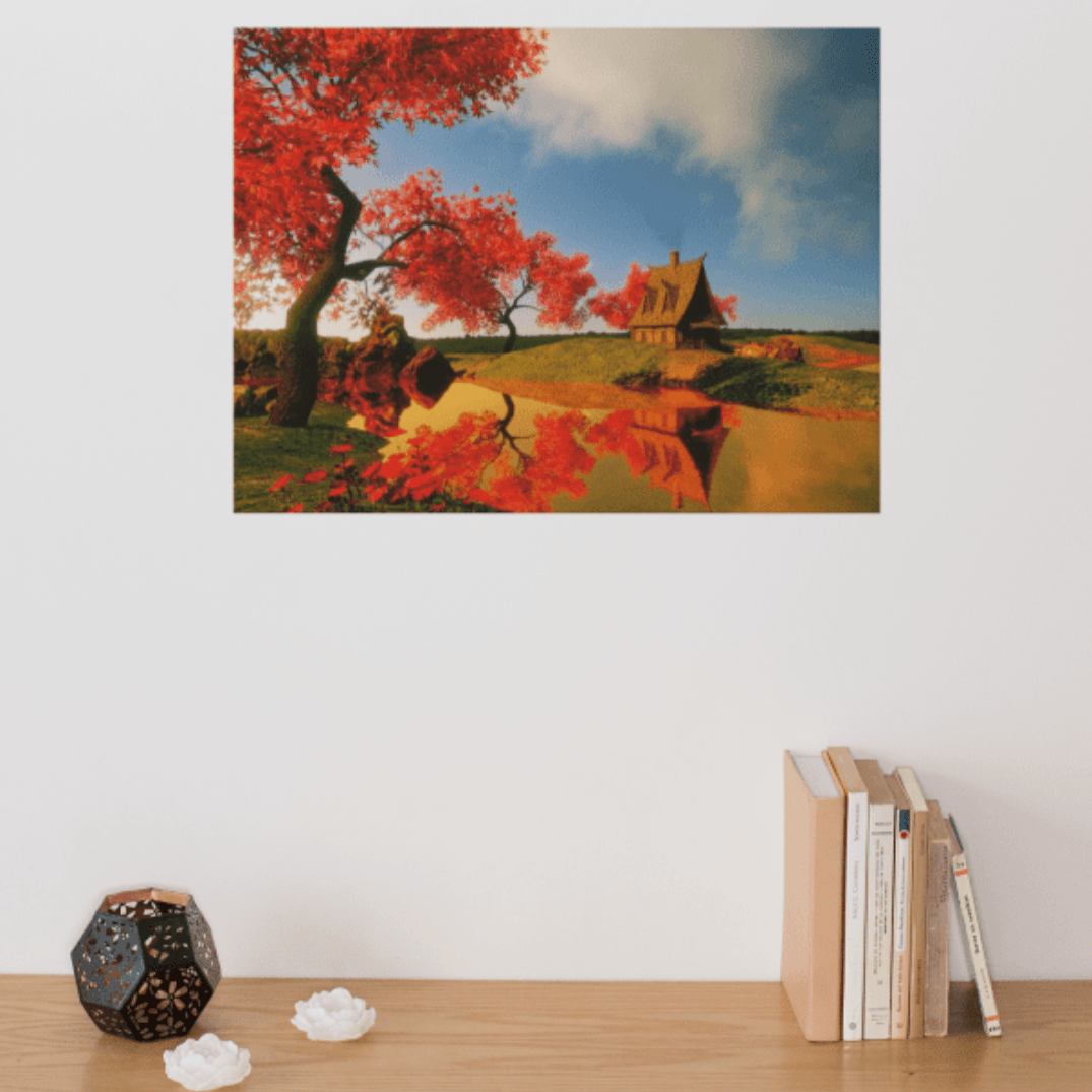 Tablou canvas - Peisaj pitoresc de toamna - Zibo.ro