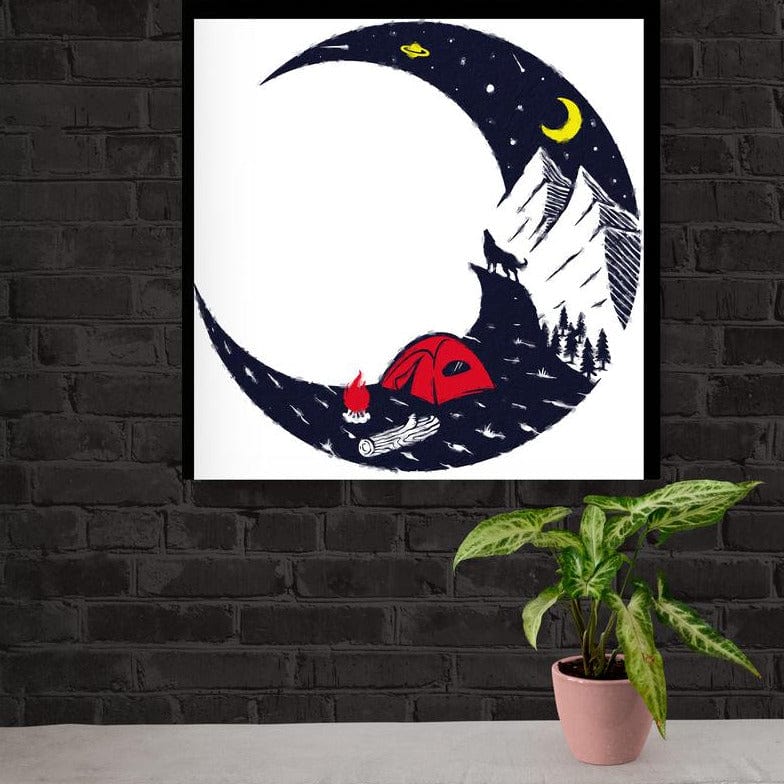Tablou canvas - Luna stilizata - Zibo.ro