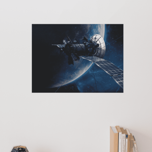 Tablou canvas - Satelit in spatiu 3D - Zibo.ro