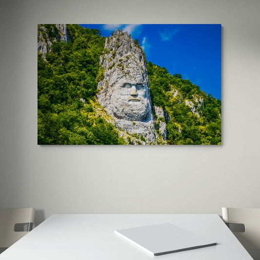 Tablou canvas romanesc - Chipul lui Decebal - Cameradevis.ro Cameradevis.ro