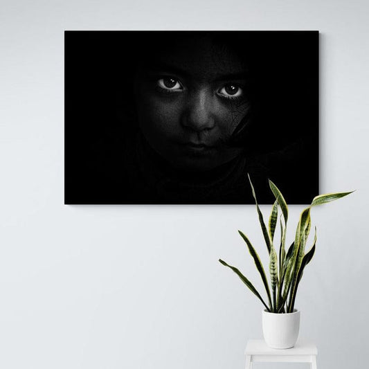 Tablou canvas - Privire de copil - Cameradevis.ro