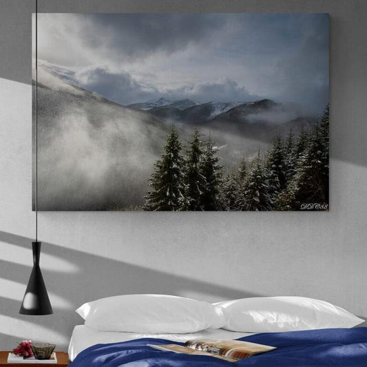 Tablou canvas romanesc - Iarna-n munti - Cameradevis.ro Cameradevis.ro