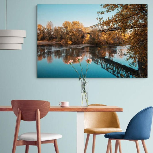 Tablou canvas romanesc - Podul de Fier - Satu Mare - Cameradevis.ro