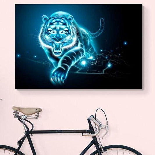 Tablou Canvas - Tigru neon - Cameradevis.ro