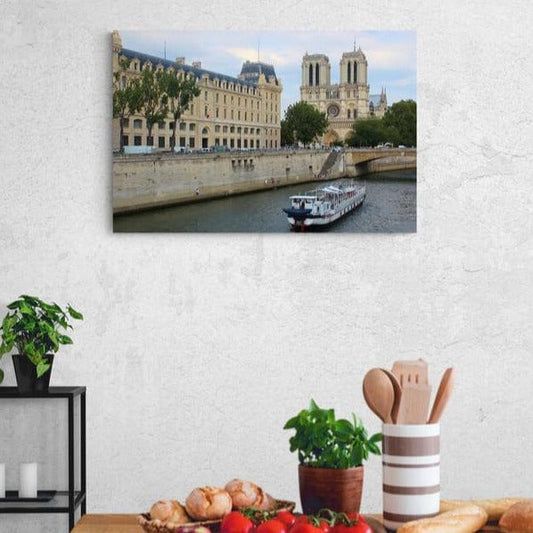 Tablou Canvas - Notre Dame vedere dinspre Sena - Zibo.ro