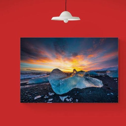 Tablou canvas - Gheata, nisip, cer - Zibo.ro