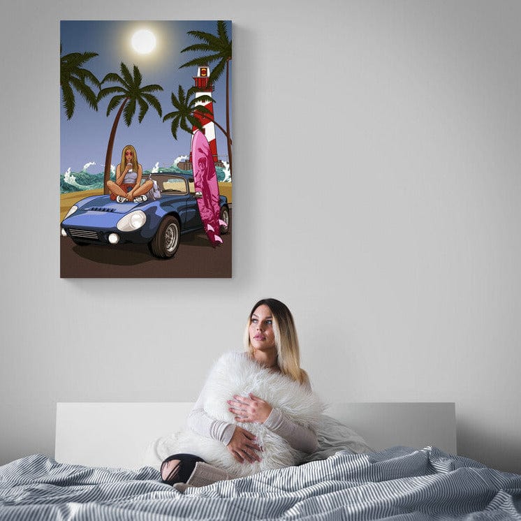 Tablou canvas - Vacanta in Miami - Cameradevis.ro Cameradevis.ro