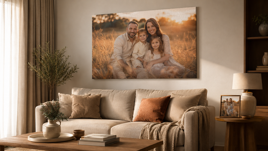 Tablou canvas vs fotografie înrămată