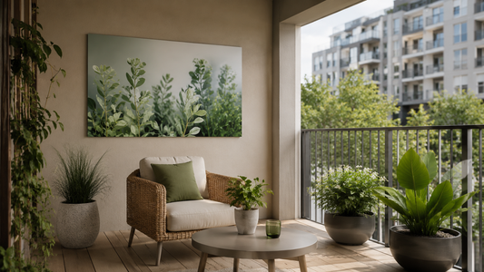  terasă acoperită modernă decorată cu tablou pe aluminiu lucios Zibo.ro 