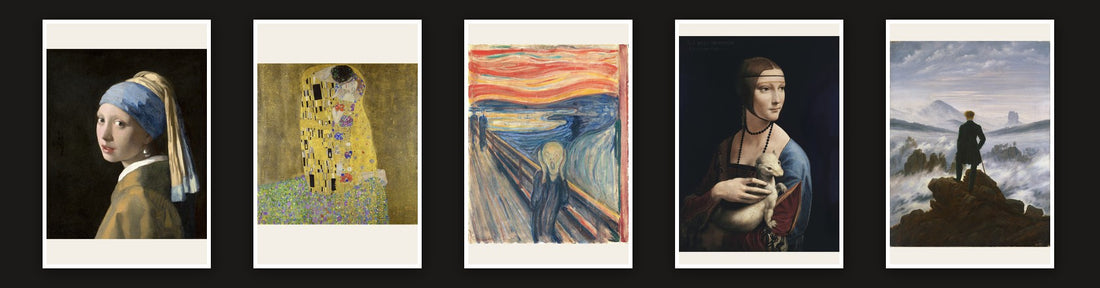 Colecția Capodopere: reinterpretări după Vermeer, Klimt, Munch, da Vinci și Friedrich