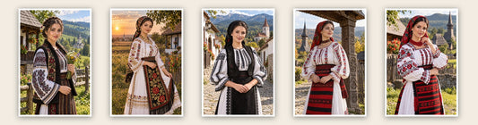 Colecția Costume Populare Românești — portrete cu portul tradițional