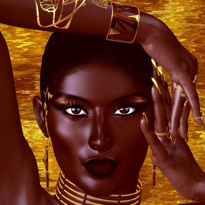 Tablou decorativ - Portret de femeie africana