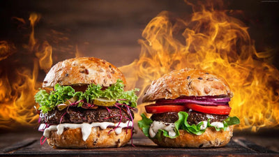 Tablou decorativ - Hamburgeri in Flacari