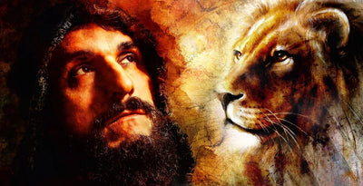 Tablou decorativ - Samson si leul