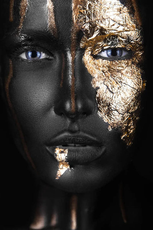 Tablou Canvas - Gold Black 2 Elegance