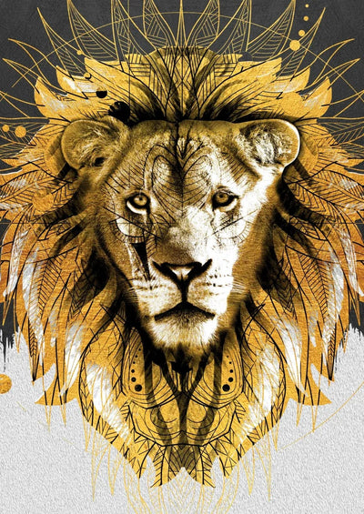 Tablou decorativ - Gold&Black 24