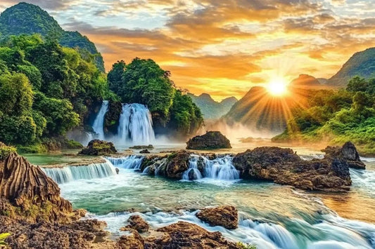 Tablou Canvas - Asfintit pe Parau de Munte