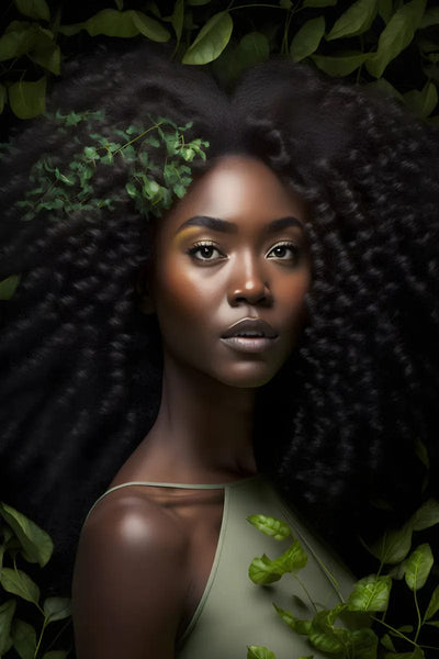 Tablou decorativ - Par natural in frunzis verde Afro 134