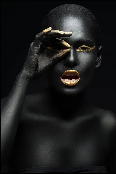 Tablou decorativ - Gold&Black 83