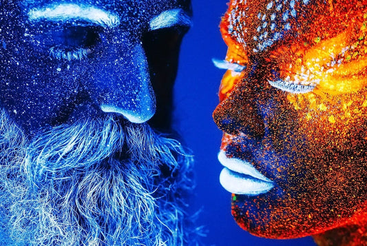 Tablou Canvas - Fluo Duo Vibrant