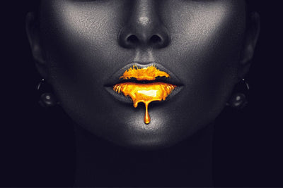 Tablou decorativ - Black & Gold Elegance