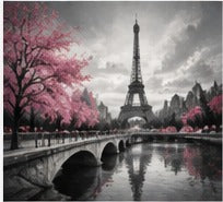 Tablou decorativ Paris primavara cu Turnul Eiffel