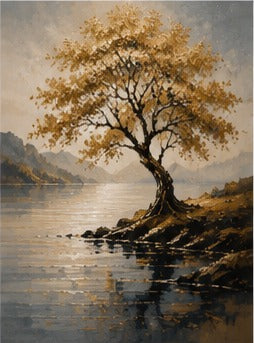 Tablou decorativ - Copacul de pe mal