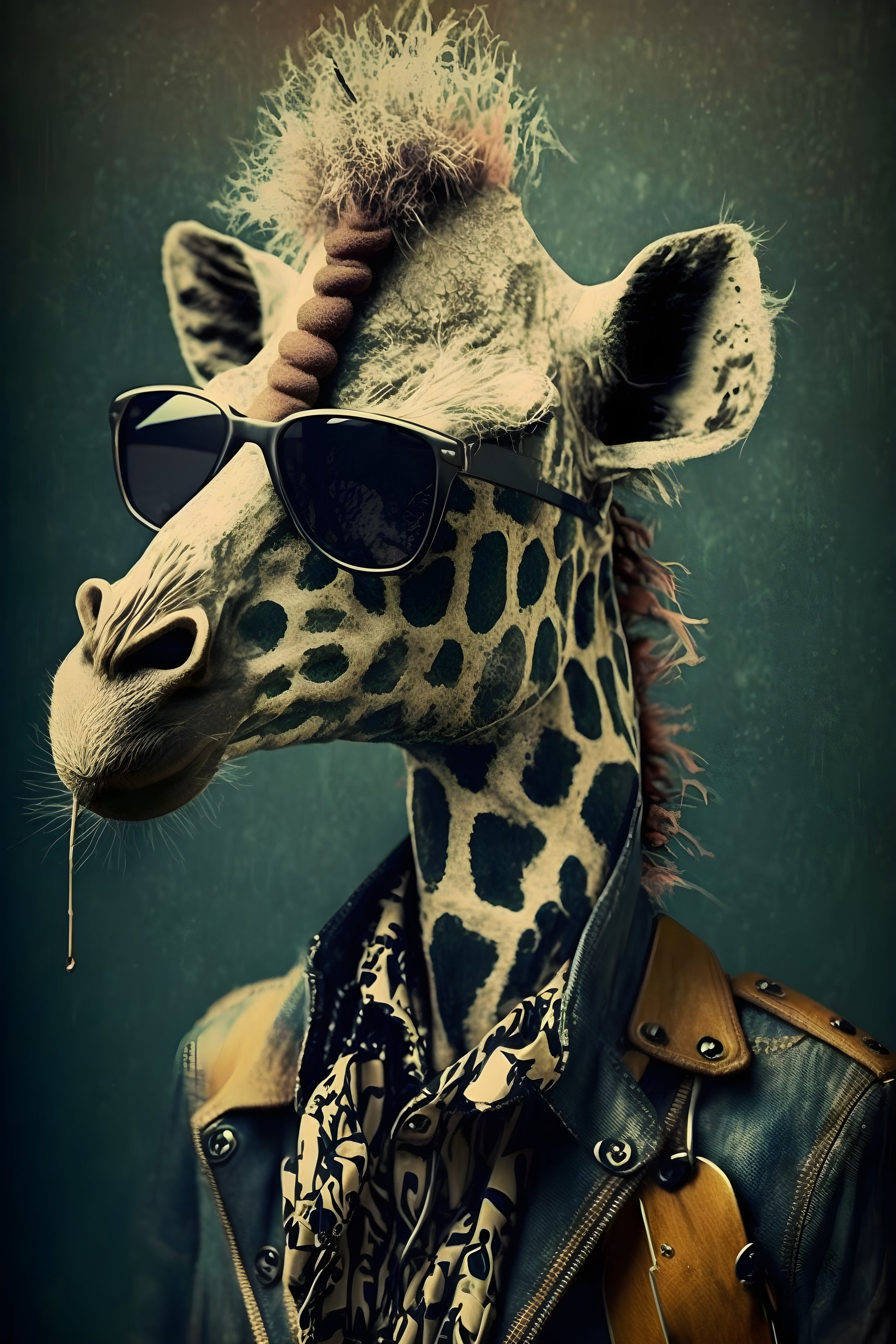 Tablou decorativ - Girafa Rock