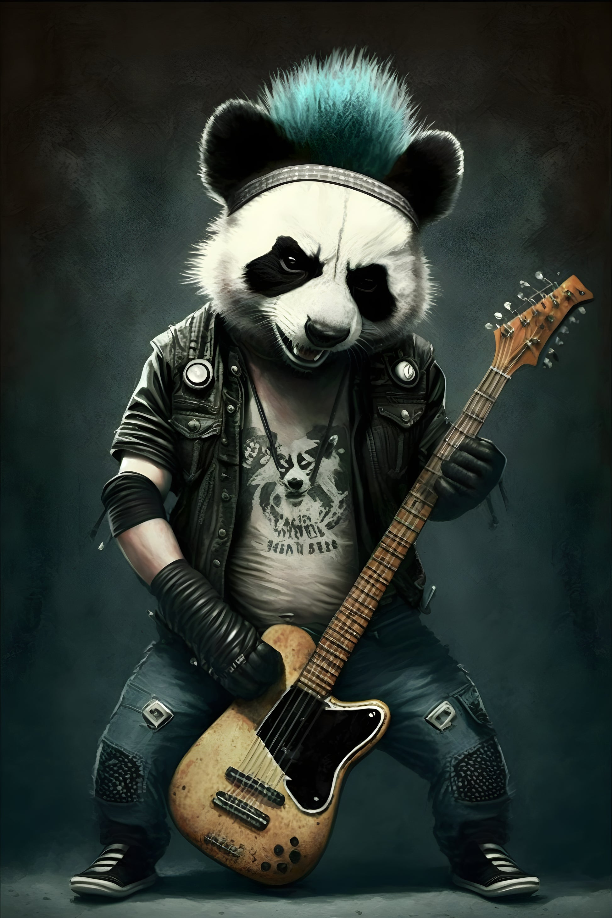Tablou decorativ - Panda Punk