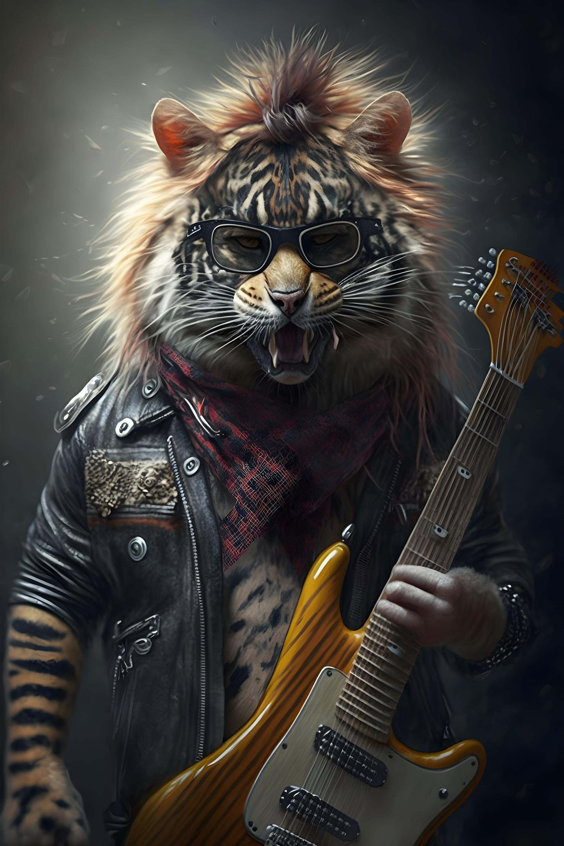 Tablou decorativ - Tigrul Rocker