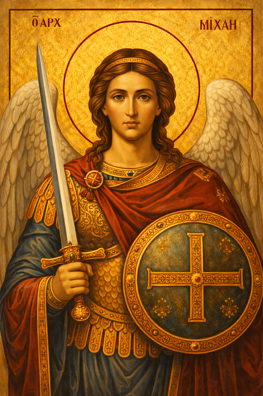 Icoana pe panza - Arhanghelul Mihail – Voievodul oștirilor cerești