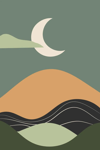 Tablou decorativ - Cer Verde Abstract