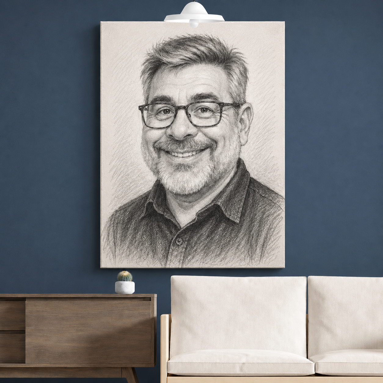 🎁 Caricatura ta pe tablou – 3 stiluri la alegere