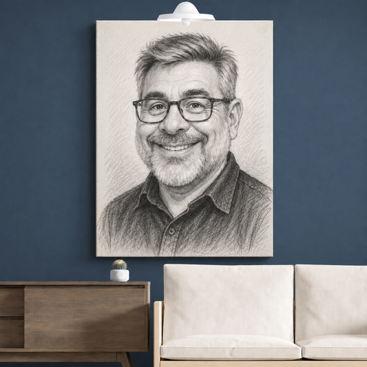 🎁 Caricatura ta pe tablou – 3 stiluri la alegere