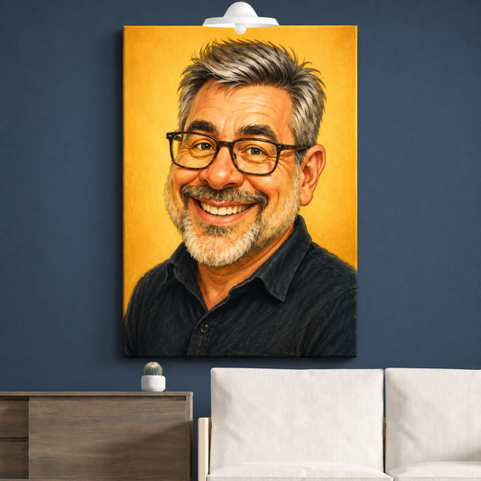 🎁 Caricatura ta pe tablou – 3 stiluri la alegere