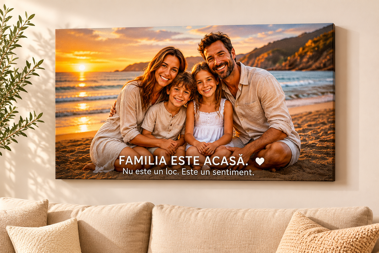 Tablou personalizat cu poza si text