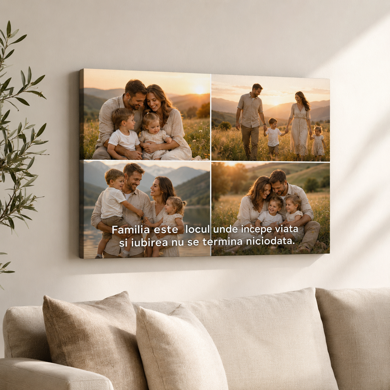 Tablou personalizat cu poza si text