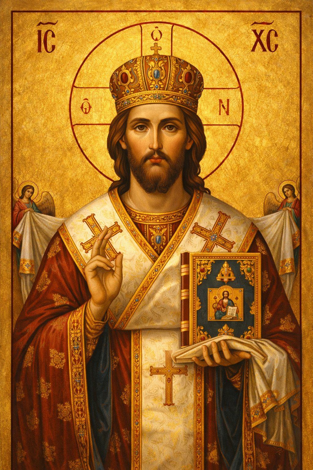 Icoana pe panza - Iisus Hristos – Marele Arhiereu