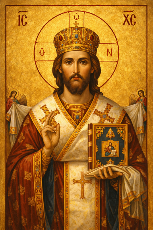 Icoana pe panza - Iisus Hristos – Marele Arhiereu