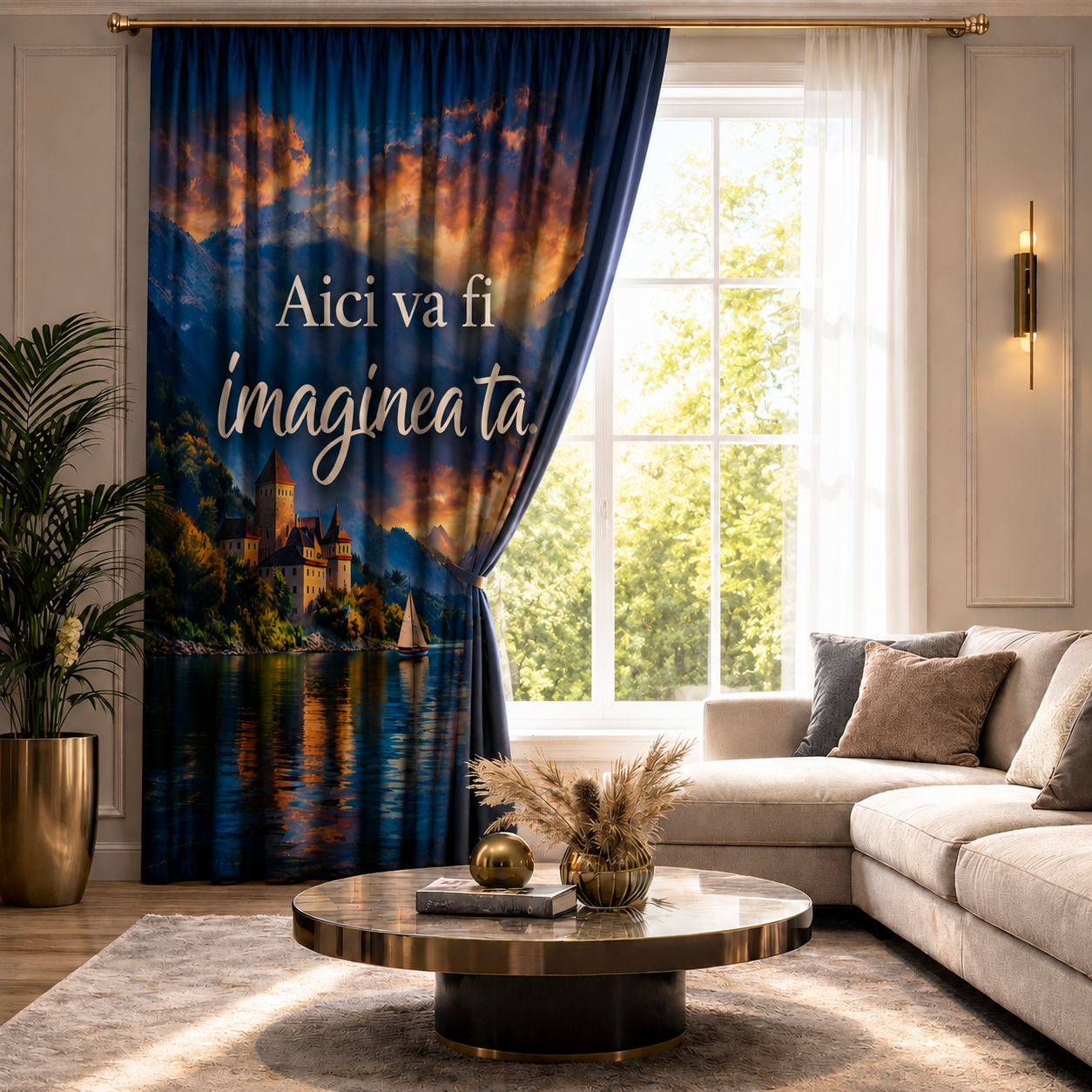 Draperii Personalizate la Comandă — Blackout (Opace), Imprimate prin Sublimare