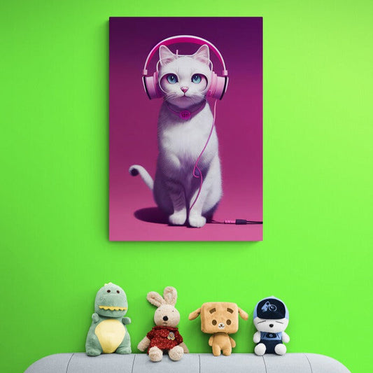 Tablou canvas - DJ Kitty