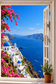 Tablou decorativ - Fereastra spre Santorini - Zibo.ro