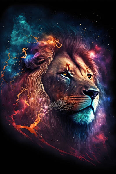 Tablou decorativ - Galaxy Lion